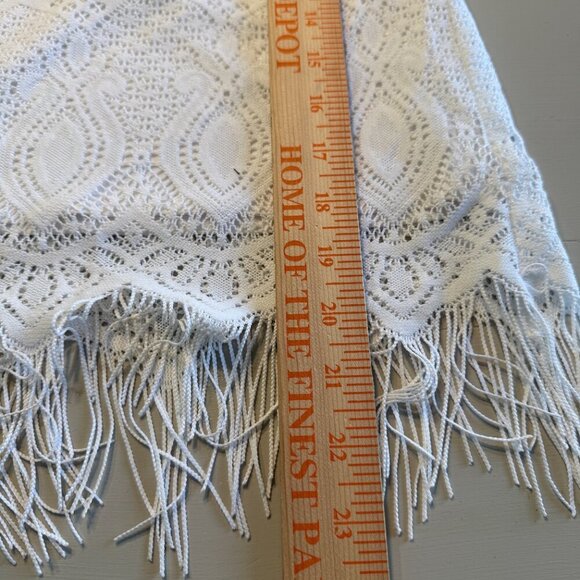 Lilly Pulitzer Lace Off The Shoulder Top -Resort White Fringe Lace Size S - Picture 7 of 8